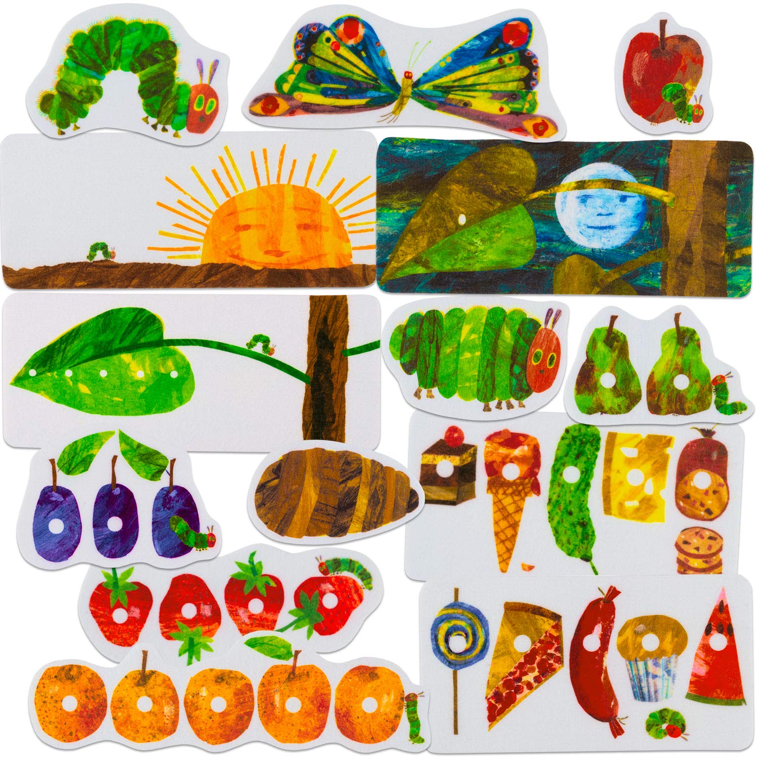 Photo 1 of Little Folk Visuals The Very Hungry Caterpillar Precut Flannel/Felt Board Figures for Toddlers, Kindergarteners, Interactive Teaching 14-Piece Set for Flannel Board Stories