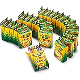 Crayola Crayons Bulk (24 Packs), Coloring Book Supplies, Presharpened Crayons for Kids, Stocking Stuffers, Preschool Classroom Supplies, Gifts, Ages 3+