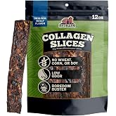 Redbarn Collagen Slices Beef Rawhide Chews for Dogs - Bully Flavored 12oz | Low Odor Slow Roasted Chew Stick Treat Drenched i