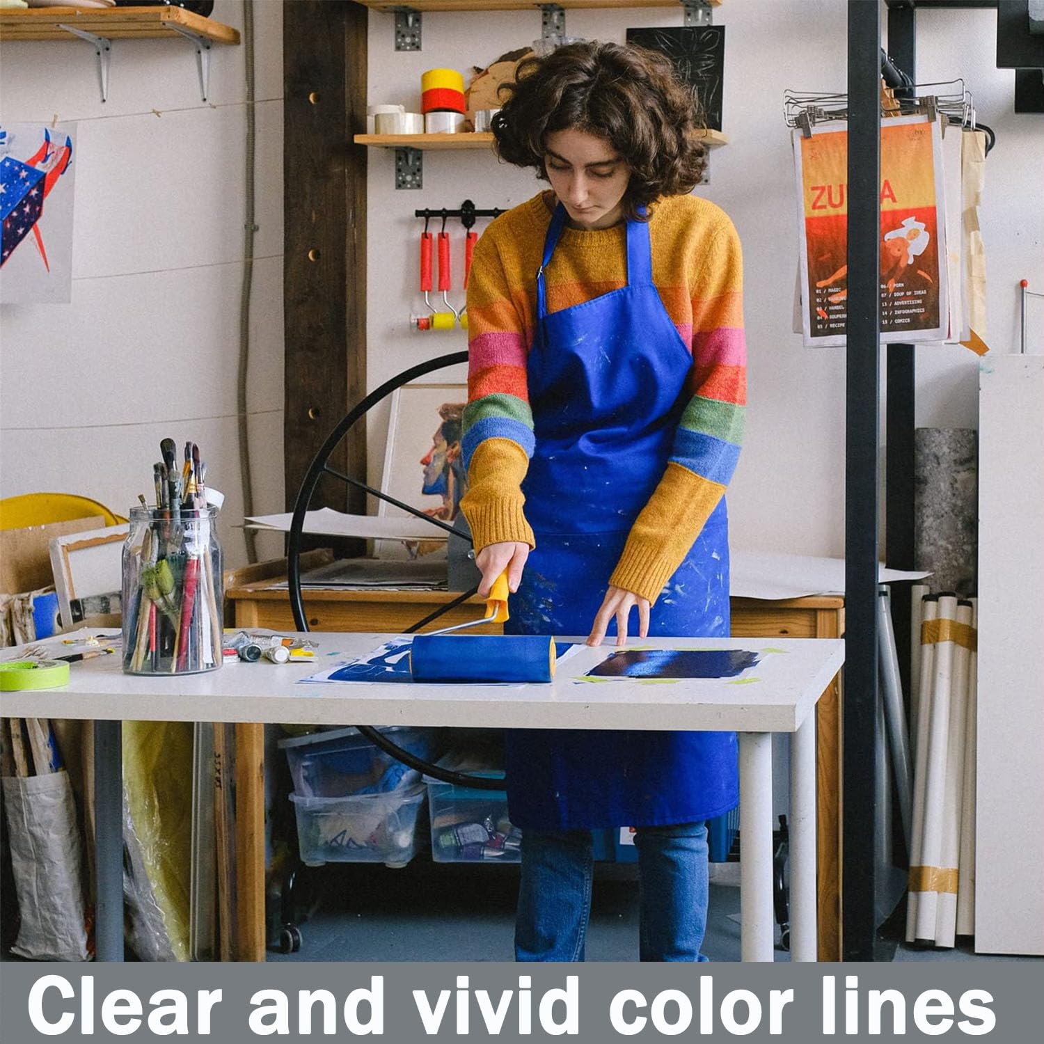 CHUANGSEED Blaues Abdeckband 48mmX50m 2 Rollen, Kreppband für Malerarbeiten und Renovierungen-Leicht Abnehmbar Abklebeband - Malerband Wasserdicht Blau abdeckband lackieren auto 2