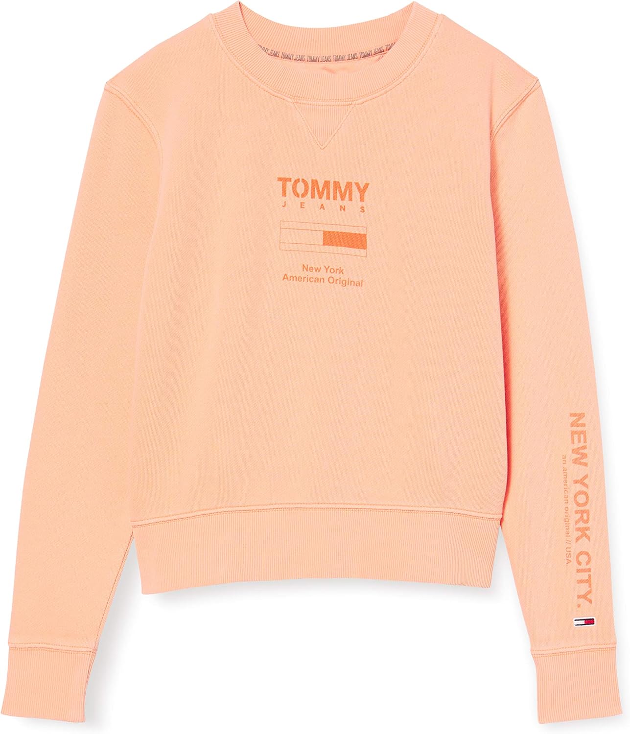 tommy jeans sweatshirt orange
