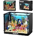 DaTengPin Fish Tank Building Blocks Set with Lighted Aquarium, Ocean Theme Clown Fish Toys, Marine Plants Toys, STEM Toys Creative Birthday Gifts forKids, Boys and Girls 8 9 10 11 12+ Years Old