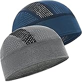 vidsel Skull Cap Cooling Helmet Liner Beanie Breathable Mesh Sweat Wicking Cycling Running Hat for Men Women