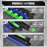 SWANLAKE GARDEN TOOLS 9-Piece Socket Organizer Set 1/4 3/8 1/2 Inch Rotatable view 3