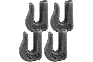 Robbor 5/16 inch Chain Hook Grade 70 Weld On Grab Hook Designed to be Welded onto Flatbed Trailers, Tractors and other Simila