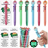 Supervitae Coworker Dumpster Fire Gift Bulk Funny Luminous Dumpster Fire 6-in-1 Pens with Bookmark Employee Positive Appreciation Gift for Women Coworker Staff Nurse Office Team(Multicolor,12 Pcs)