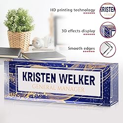 Custom Office Name Plate for Desk - Desk Name Plate