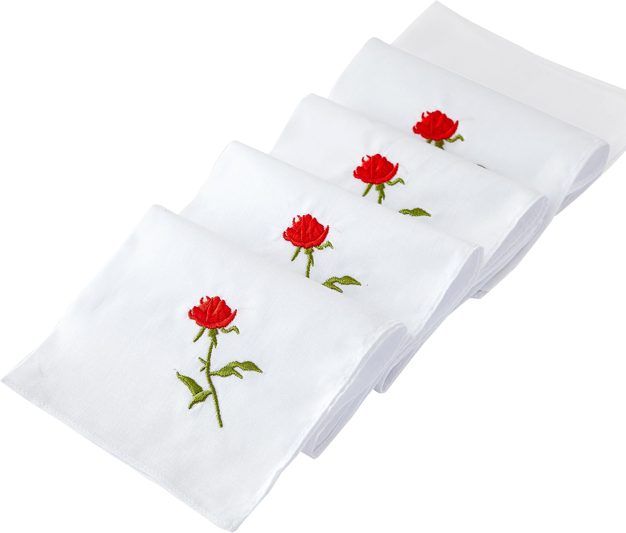RDS HANKYTEXWomen's 100% Cotton Handkerchief,Embroidery Hankies Pack of 6 …