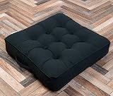 Casabella Booster Cushion Large 50x50cm 10cm Thick Armchair Floor Seat Black view 3
