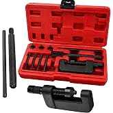 ABN Chain Breaker Tool Kit with Storage Case - 13 Piece Rivet and Roller Chain Link Removal Tool for 35 to 630 Motorcycle, Bike, ATV Chains