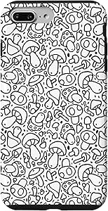 iPhone 7 Plus/8 Plus Illustration PRINT Mushrooms Forest Nature Food Pattern Case