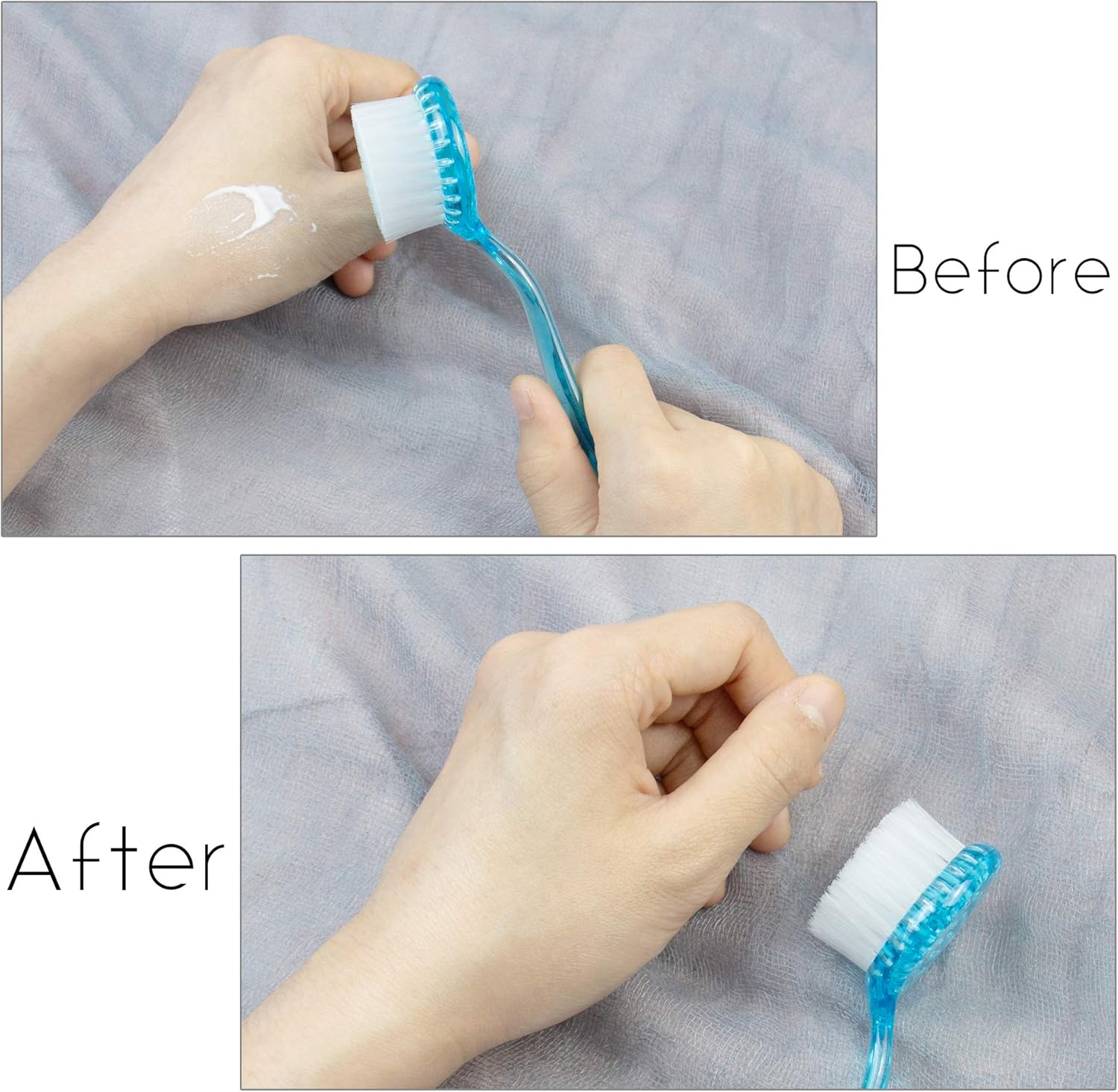 AUEAR, 4 Pack Face Brush for Cleansing and Exfoliating Facial Cleaning Brush with Cap for Women and Girls Wash Makeup Massaging: Home & Kitchen