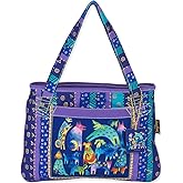 Laurel Burch Medium Tote 15"X11", Mythical Dogs