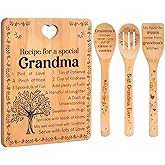 Grandma Gifts, Birthday Gift for Grandmas Nanny from Grandkids, Bamboo Cutting Board, Grandparents Thankgiving Kitchen Presents for Nana Gigi from Grandchildren