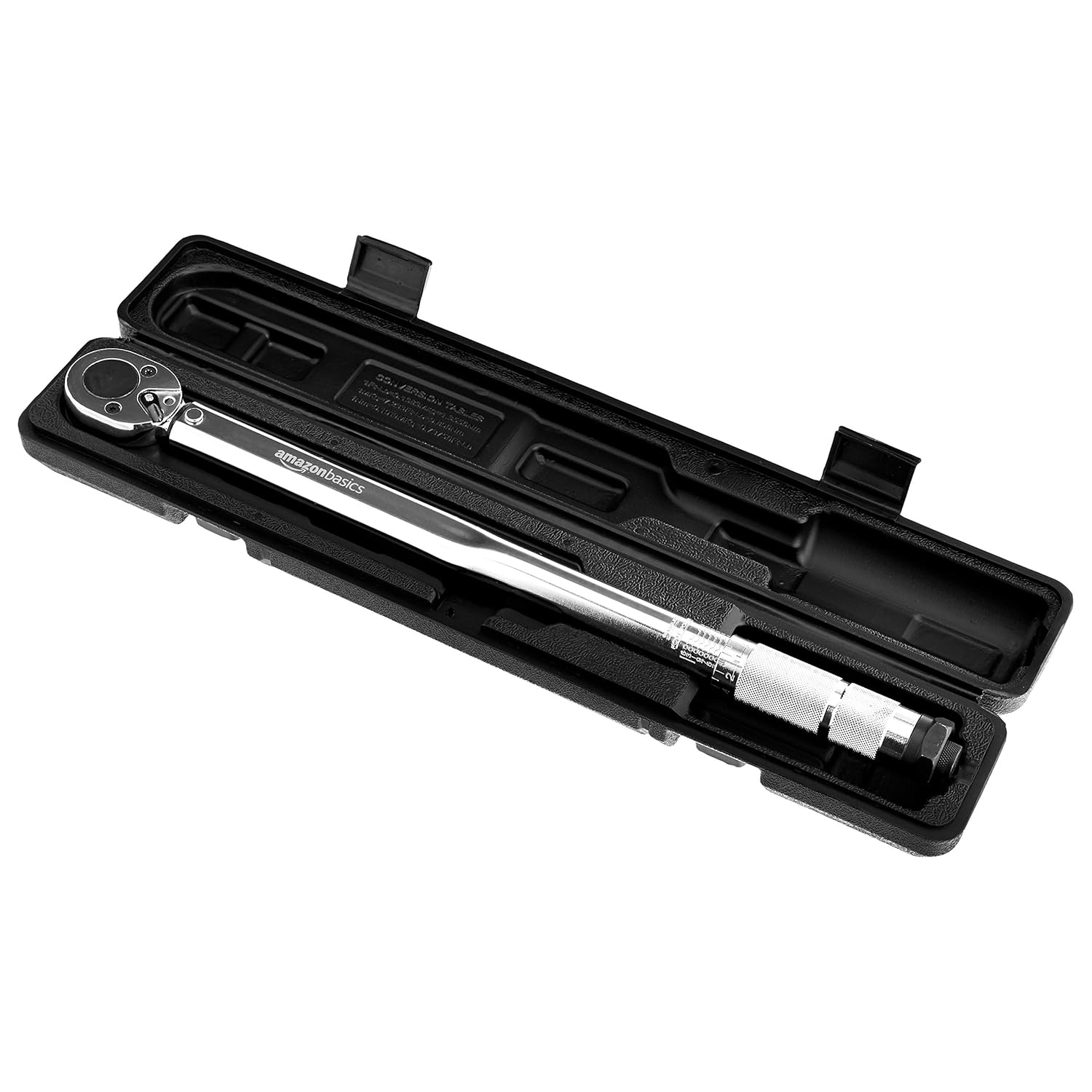 AmazonBasics 1/2Inch Drive Click Torque Wrench 20150 ft.lb, 27.1