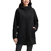 Pioneer Camp Women's Long Fleece Jacket Thermal Sherpa Lined Full Zip Up Hoodies with Pockets Causual Warm Winter Coat