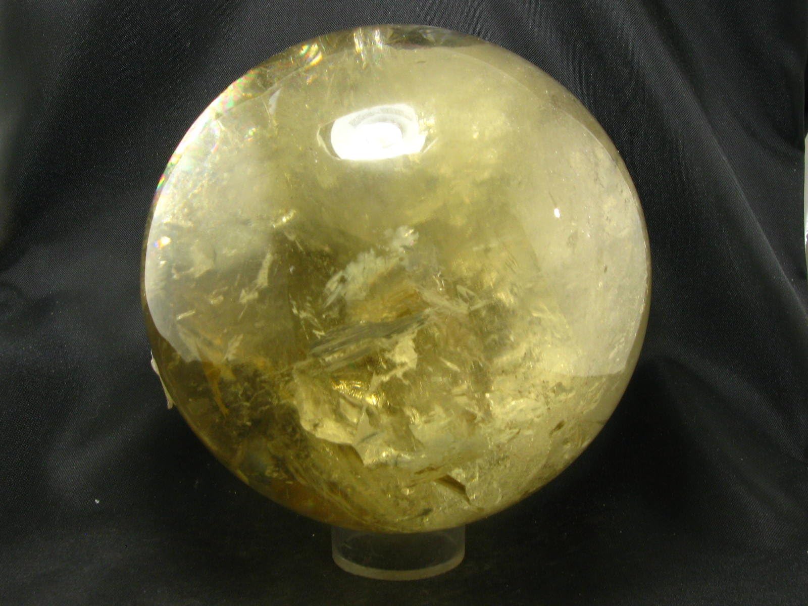 ENORMOUS Gem Citrine Sphere From Brazil - 4.5" - 2066 Grams - 4.8LB