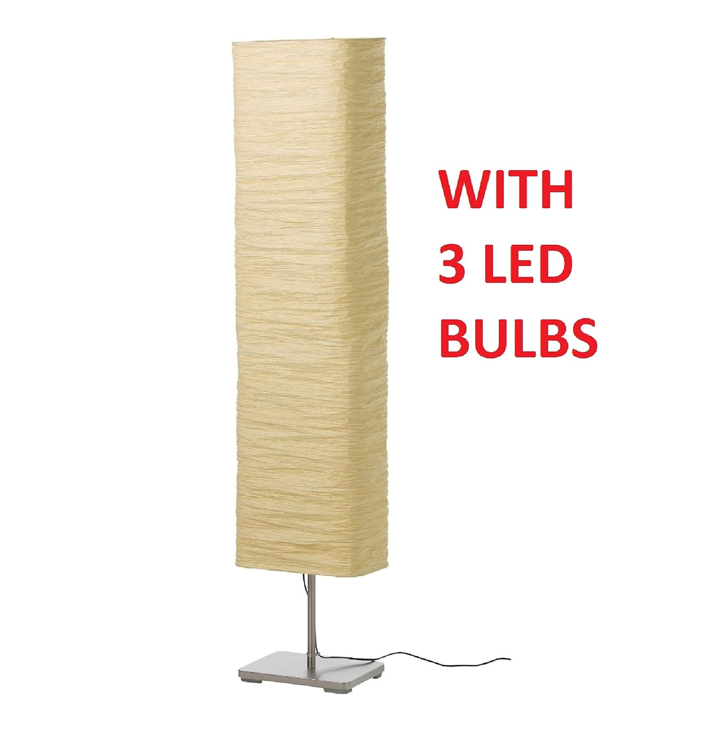 Ikea Magnarp Floor Lamp with LED Light Bulbs