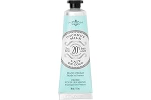 La Chatelaine 20% Shea Butter Hand Cream Travel Size, Organic Argan Oil, Moisturizing, Nourishing, Repairing, Extra-Rich Hand Lotion, Made in France, Paraben Free, 1 oz / 30ml (Coconut Milk)