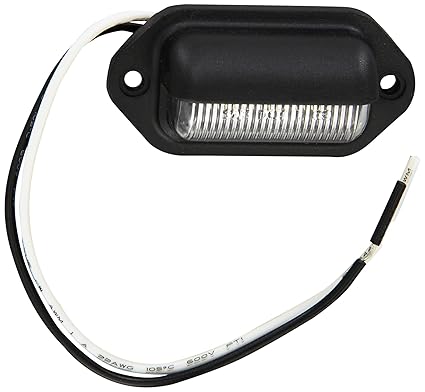 LED Convenience Courtesy Or License Plate Light - 6 Internal Warm White LED - Waterproof, Compact 12VDC For Truck, Auto, RV Lighting