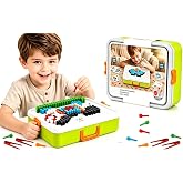 STEM Toys 3D Mushroom Nail Puzzle, Toddler Puzzles Games for Kids 3-5 | 3D Mushroom Nail Puzzle 460 Pieces Building Peg Kit, DIY Creative Brain Teaser Puzzle