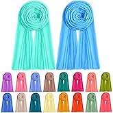 Yahenda 18 Picees Women Scarfs Shawl Hijab Soft Cotton Hemp Long Scarf Head Wraps for Women, 27 x 69 Inches