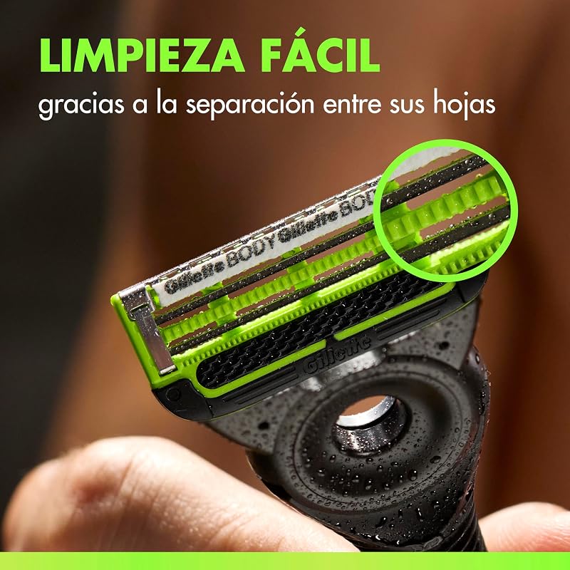 Labs Body + Lâminas de barbear masculinas íntimas, pack de 12