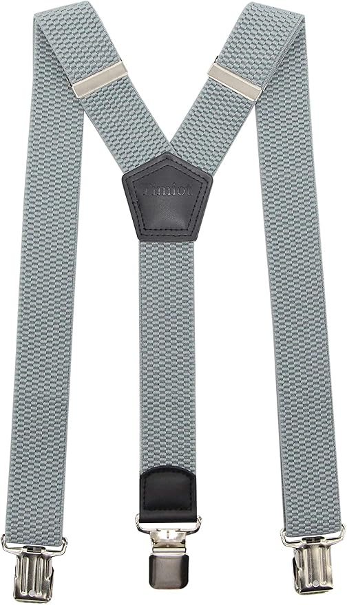 Premium Men's YBack Suspenders Stretch Perfect 1.5" Width for Work Style Formal Strong Heavy