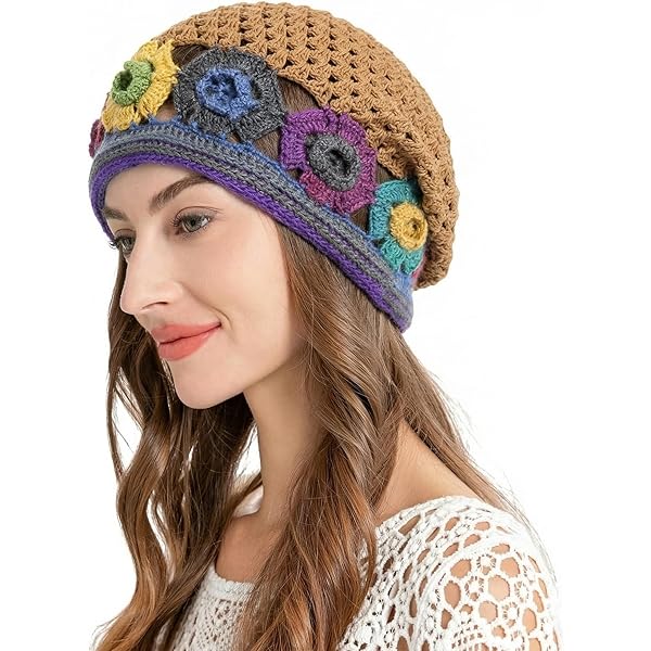 NFB Fascinator Hats for Women Ladies Summer Beanie Cotton Cloche
