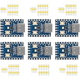hiBCTR 6-Pack RP2040-Zero Board, Dual-Core Cortex M0+, Pico | 264KB SRAM, 2MB Flash, for custom peripheral design and IoT DIY development projects