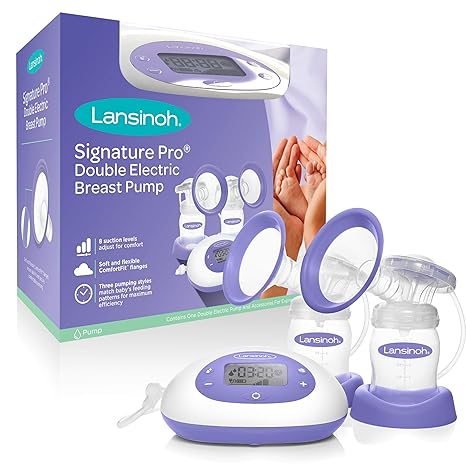 Amazon Com Lansinoh Signaturepro Double Electric Breast Pump Electric Double Breast Feeding Pumps Baby