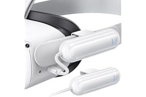 Kinwin Battery Pack for Oculus Quest 2, 2 Pack 20000mWh Extended Battery for Meta Quest 2 Accessories, 10W Fast Charging VR Headset Battery, Lightweight and Portable Charger for Extra 2-4H Playtime