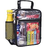 Oraben Stadium Approved Clear Lunch Bag for Sprots Work,Clear Lunch Box Durable PVC Plastic See Through Lunch Bag for Prison Correctional Officers Stadium Events (Small)