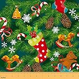 Xmas Fabric by The Yard, Christmas Tree Upholstery