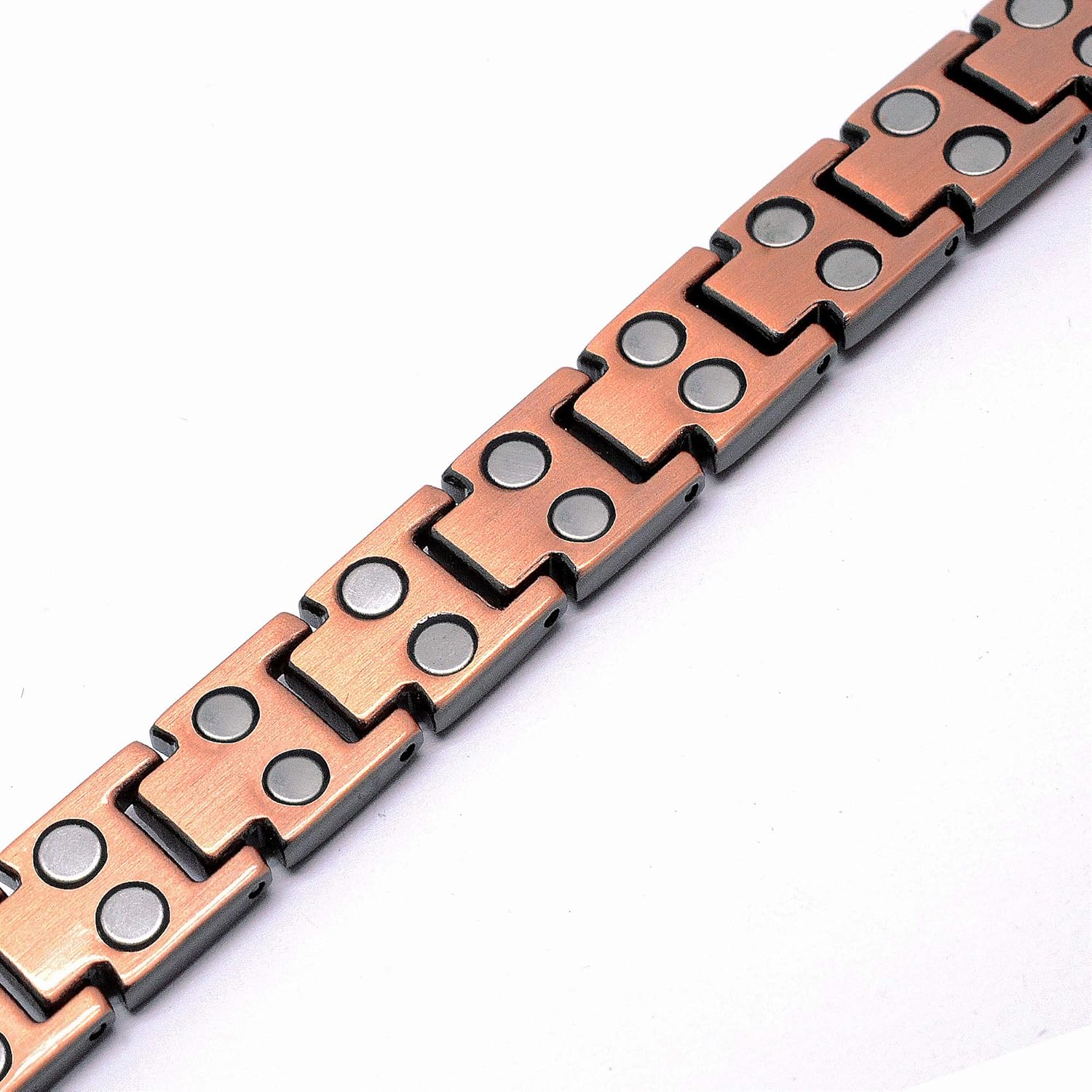 MagnetRX Women's Pure Copper Magnetic Therapy Bracelet Ultra Strength Double Magnet Pain Relief for Arthritis and Carpal Tunnel: Health & Personal Care