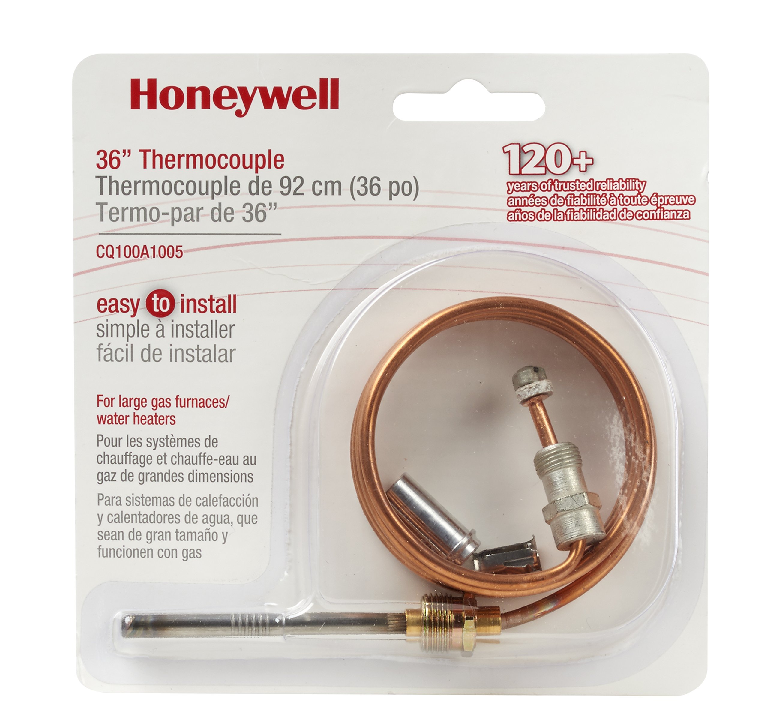 Honeywell CQ100A1005 36Inch Replacement Thermocouple for Gas Furnaces