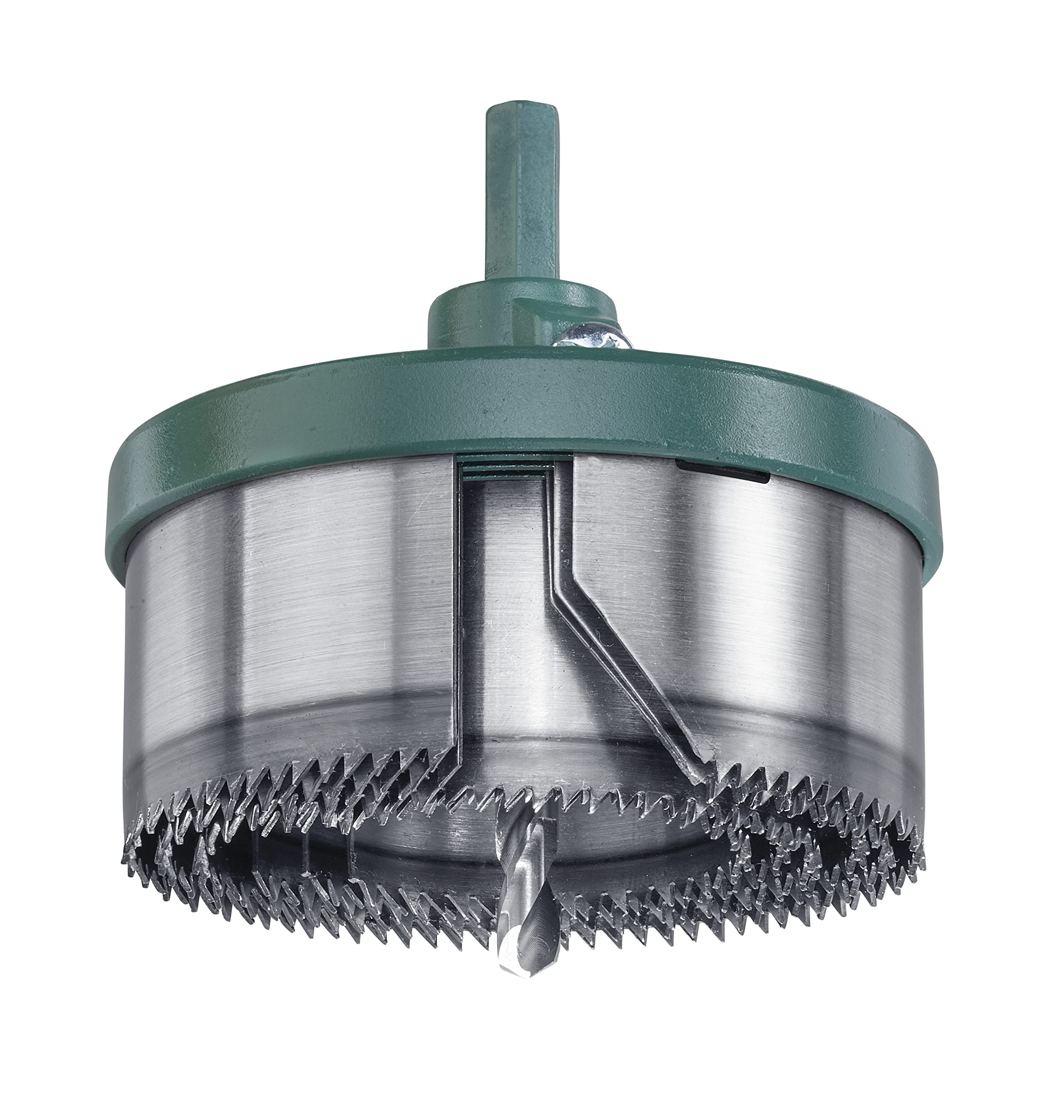 kwb 6-Piece Multi-Fluted Hole Saw Ø 46, 53, 60, 68, 74 and 81 Mm With Good Cutting Performance, Long Service Life, Heavy Aluminium Die-Cast Backing Plate and Hexagonal Shank for Universal Use