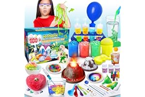 UNGLINGA 100+ Science Lab Experiments Kit for Kids, STEM Activities Educational Scientist Toys Gifts Chemistry Set, Gemstone,