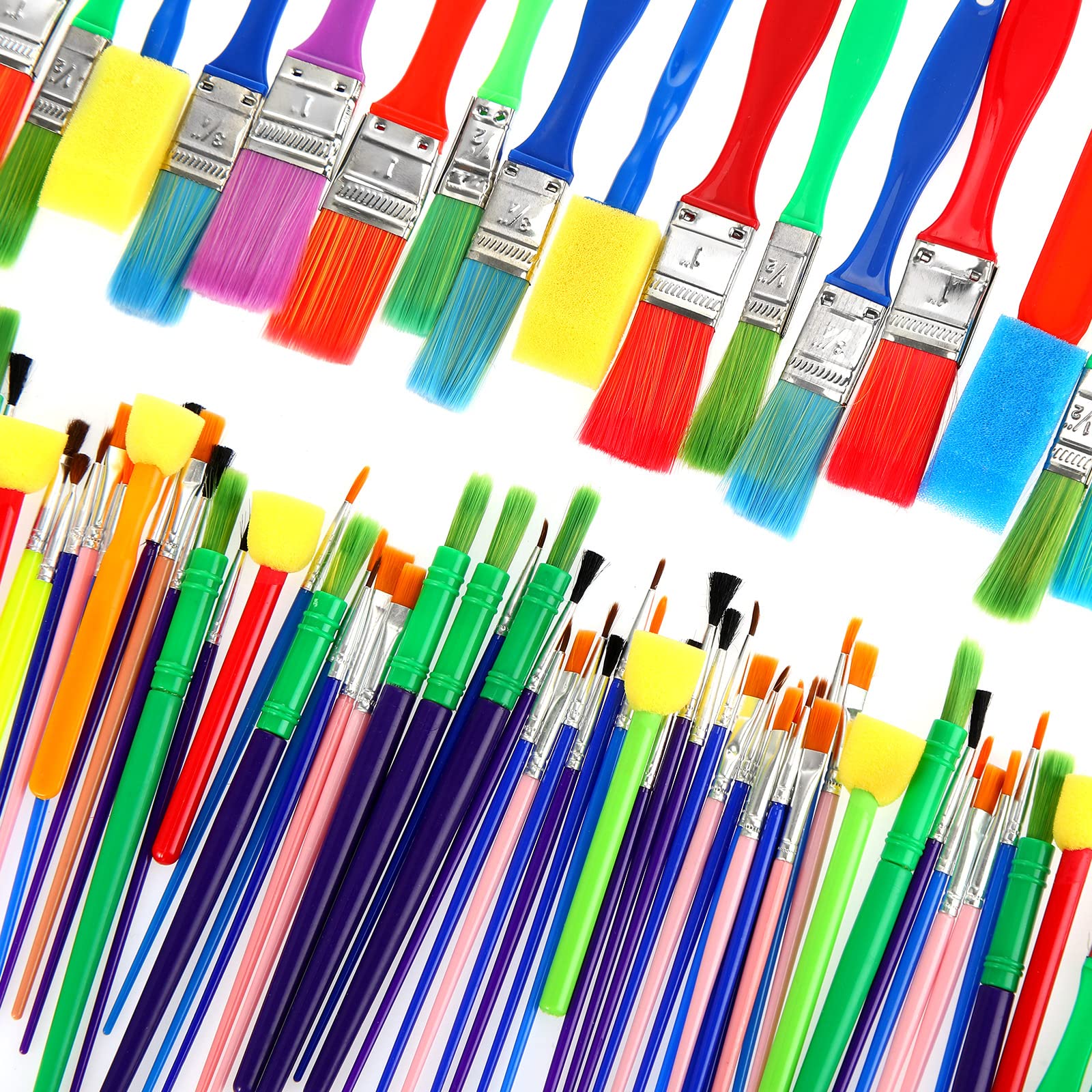 Photo 1 of **THIS IS FOR FOUR PACKS****DOITOOL 15-Piece Washable Paintbrush Set for Boys and Girls Educational Graffiti Painting Tools Easy to Clean Doodle Brushes for Art Projects for Craft and Watercolor Use Random Color**4 PACKS**