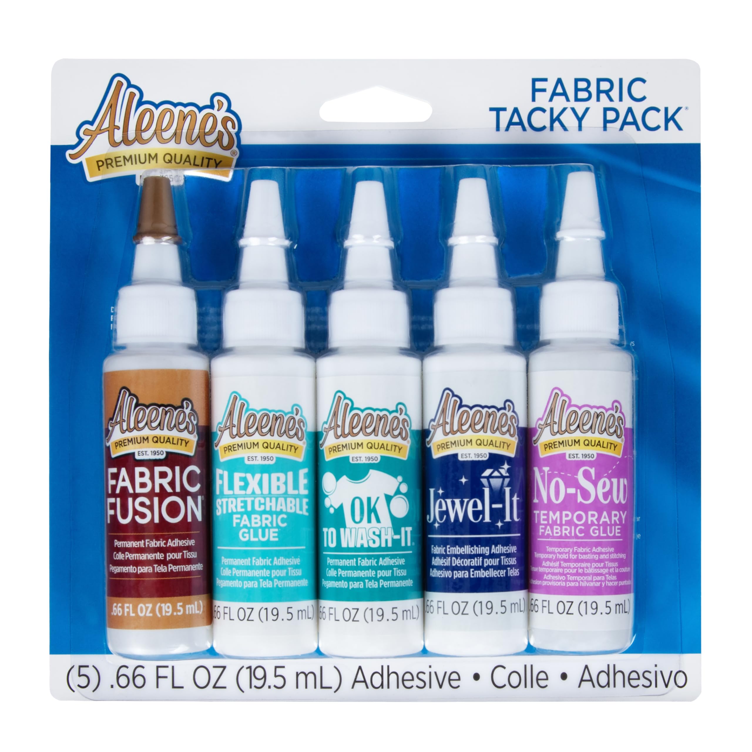 Aleene's Tacky glue pack fabric 5pcs 19,5ml