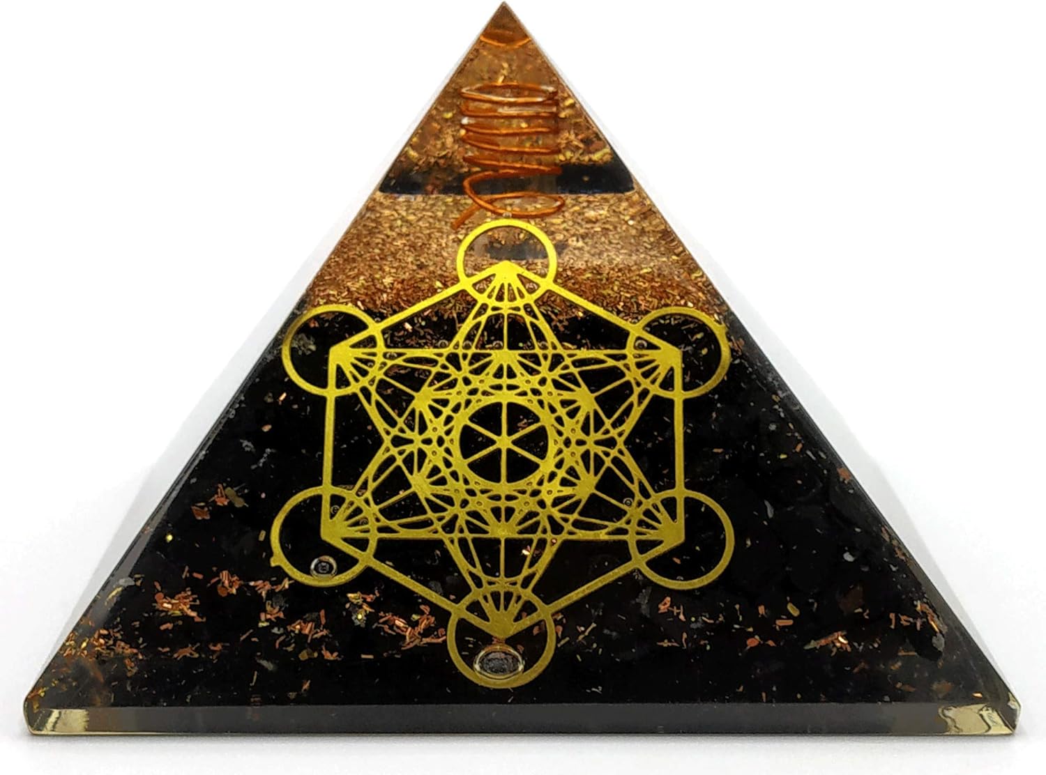 Large Orgone Pyramid, Black - Image 5