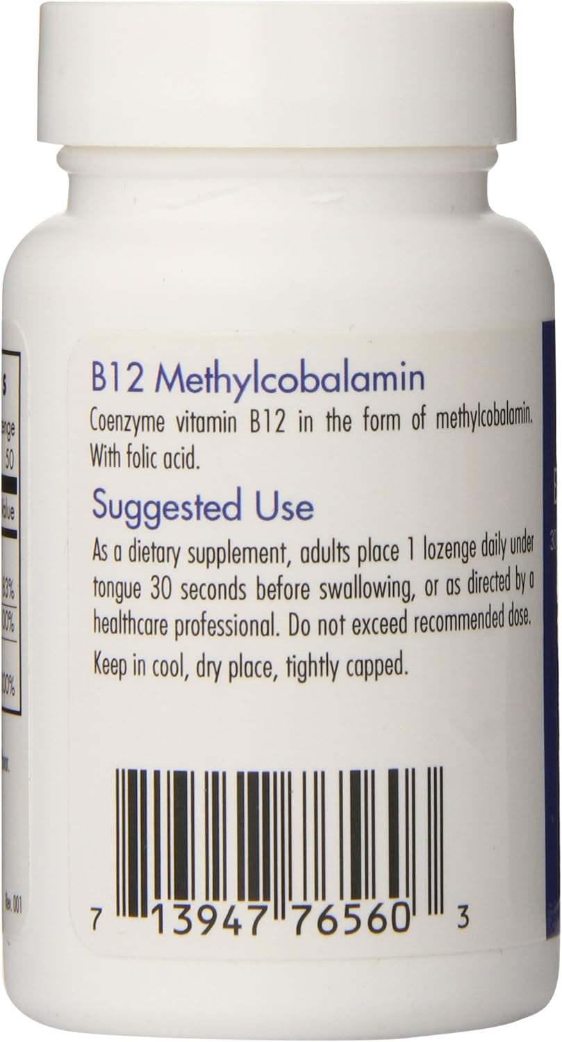 Allergy Research Group B12 Methylcobalamin 50 Lozenges