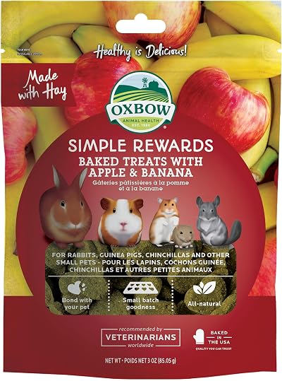 Oxbow Apple and Banana Simple Rewards Baked Treats 60 g Pack