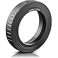 Opteka T-Mount (T2) Adapter Compatible for Canon EF EOS 80D, 77D, 70D, 60D, 60Da, 50D, 7D, 6D, 5D, 5Ds, T7i, T7s, T6s, T6i, T6, T5i, T5, T4i, T3i, T3, T2i, SL2 and SL1 Digital SLR Cameras