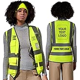 A-SAFETY High Visibility Reflective Safety Vest Customize Logo (XS-8XL)