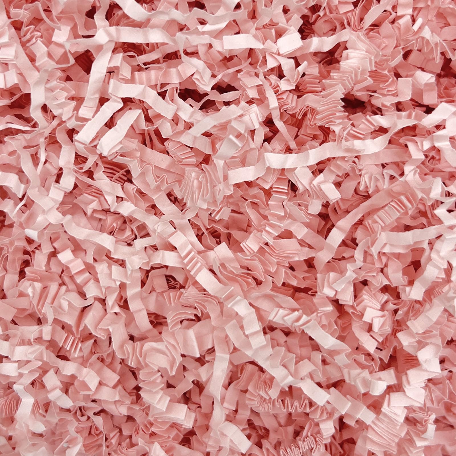 ZEBMOON 2 LB Light Pink Crinkle Cut Paper Shred