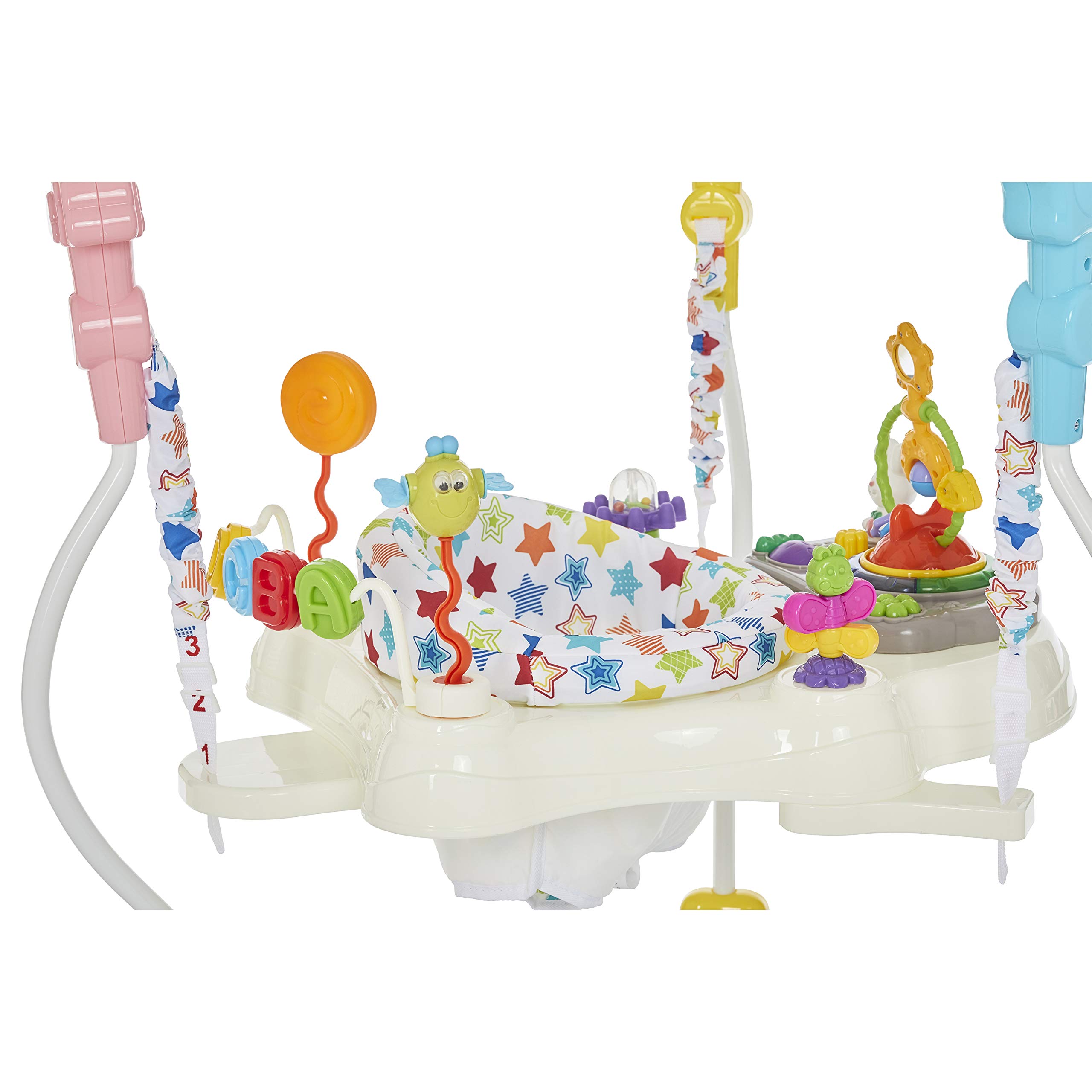 Dream On Me Zany Activity Center Bouncer in Star Print