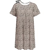 Deyeek Hospital Gowns for Women Tear Away Snap Open Back Dress Post Shoulder Surgery Dresses Soft Adaptive Clothing Nightgown