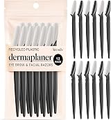Kitsch Dermaplane Razor for Women Face – Face Razor & Eyebrow Trimmer, 12 pcs