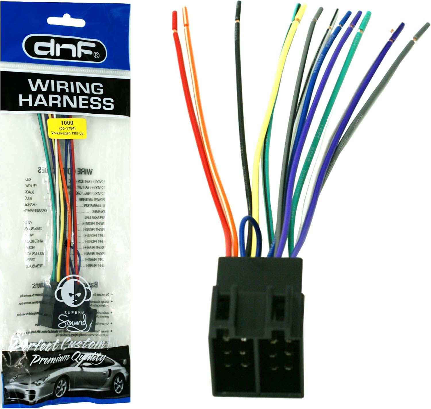 Metra 70-1784 Wiring Harness for Select 1987-up VW Vehicles